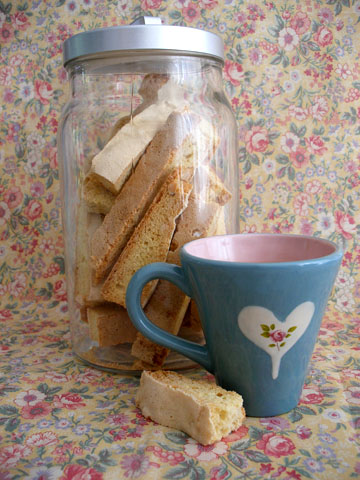 a jar of biscotti