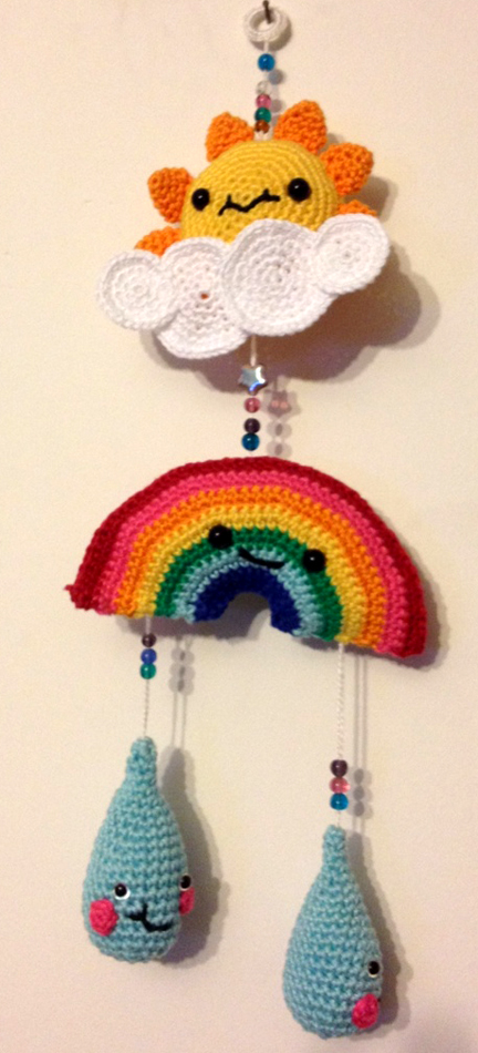 crochet rainbow in Planet Penny Cotton Club yarn