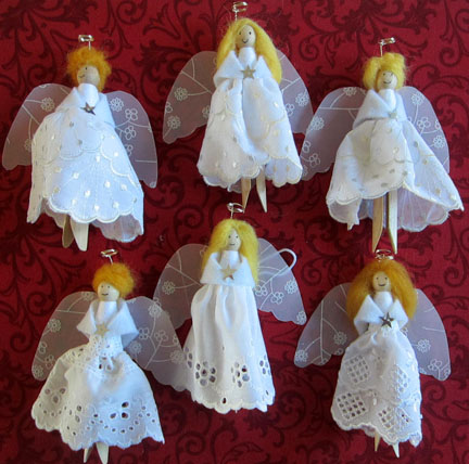 dolly peg Angels for Angels and Light Festival
