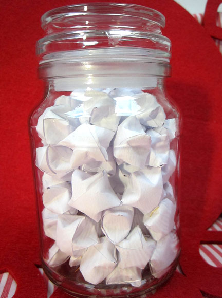 Origami stars in a jar Origami Stars -  Day three Planet Penny Advent Calendar