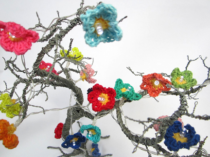 Crochet Fairy lights for  Day 13  Advent Calendar