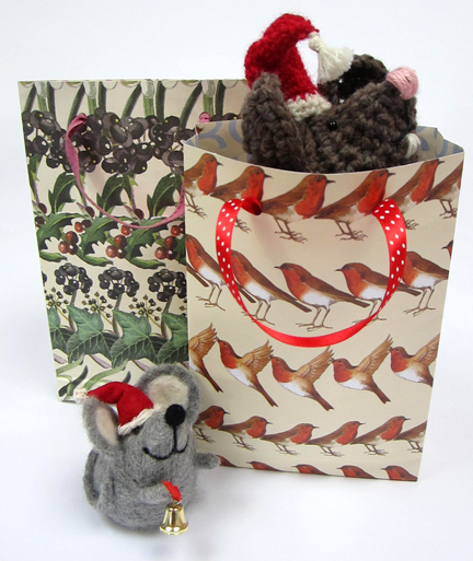 Gift Bags with mice for Advent Calendar  - Day Eleven