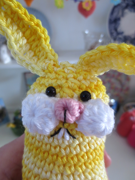 Easter Bunny - knitting and stitching