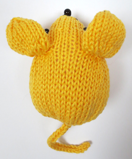 Knitted Rainbow Mouse