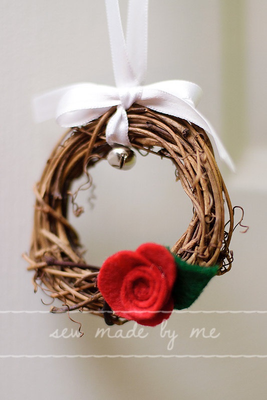 Twig Ring & rose Christmas Countdown