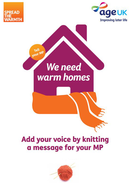 Age Uk We Need Warm Homes leaflet