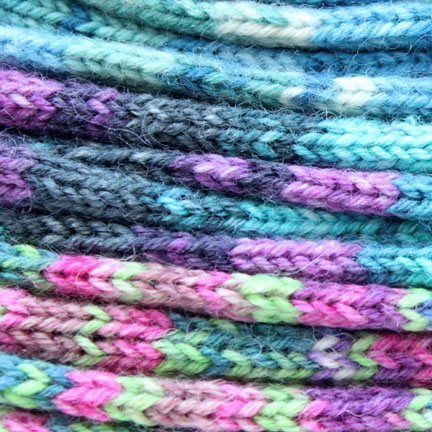 knitting socks - yarn