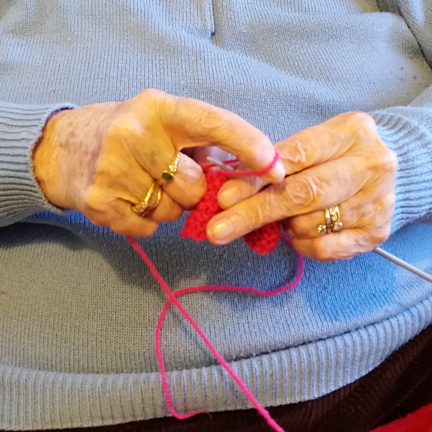 Knitting Nan for Happy Friday