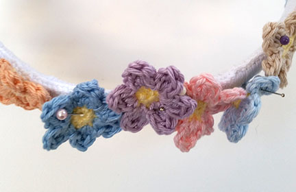 crochet flowers for mobile PDF pattern - Planet Penny