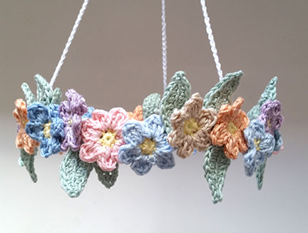 Crochet Butterfly and Flower Mobile - PDF pattern - Planet Penny