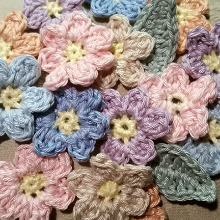 Crochet Butterfly & Flower Mobile - pattern & cotton yarn from Planet Penny