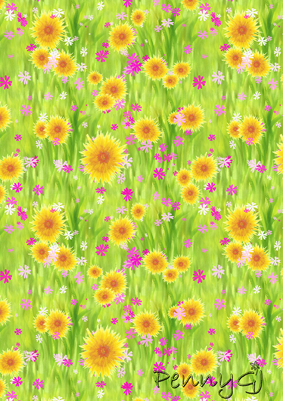 Painted flowers pattern by Penny GJ