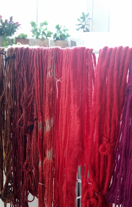 dyed wool - Aviva Leigh workshop